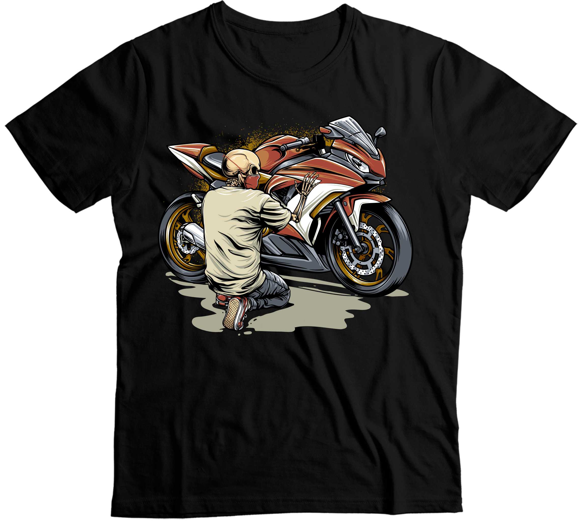 Koszulka motocyklisty Premium wzory Motory Ścigacze