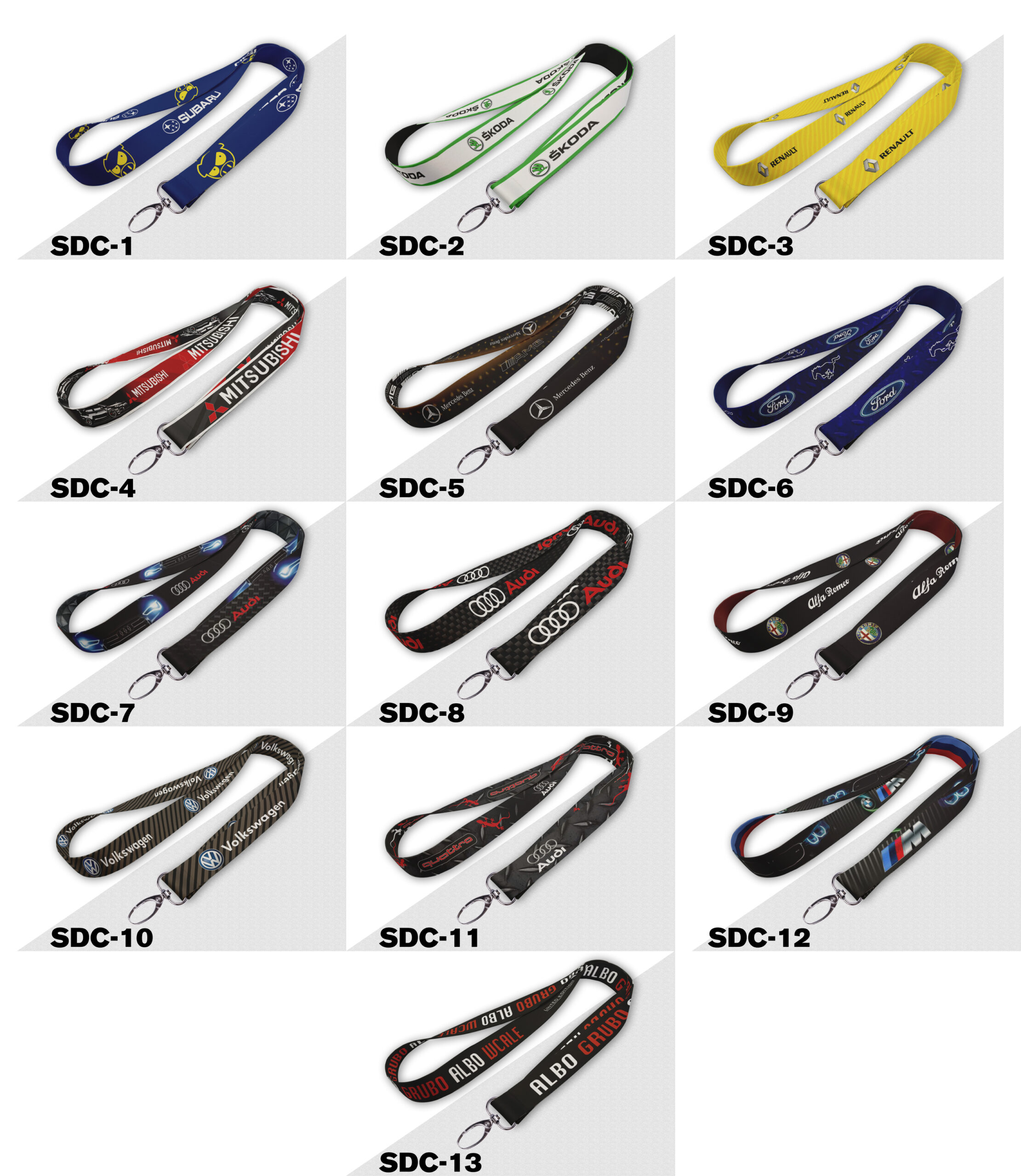 Smycz do kluczy, telefonu, etui cienka 20mm z wybranym wzorem - obrazek 2