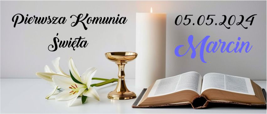 Kubek z grafiką Super Prezent Komunia Święta