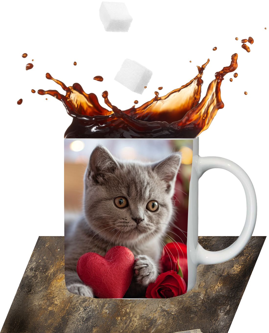 Kubek z grafiką Super Prezent Kotki