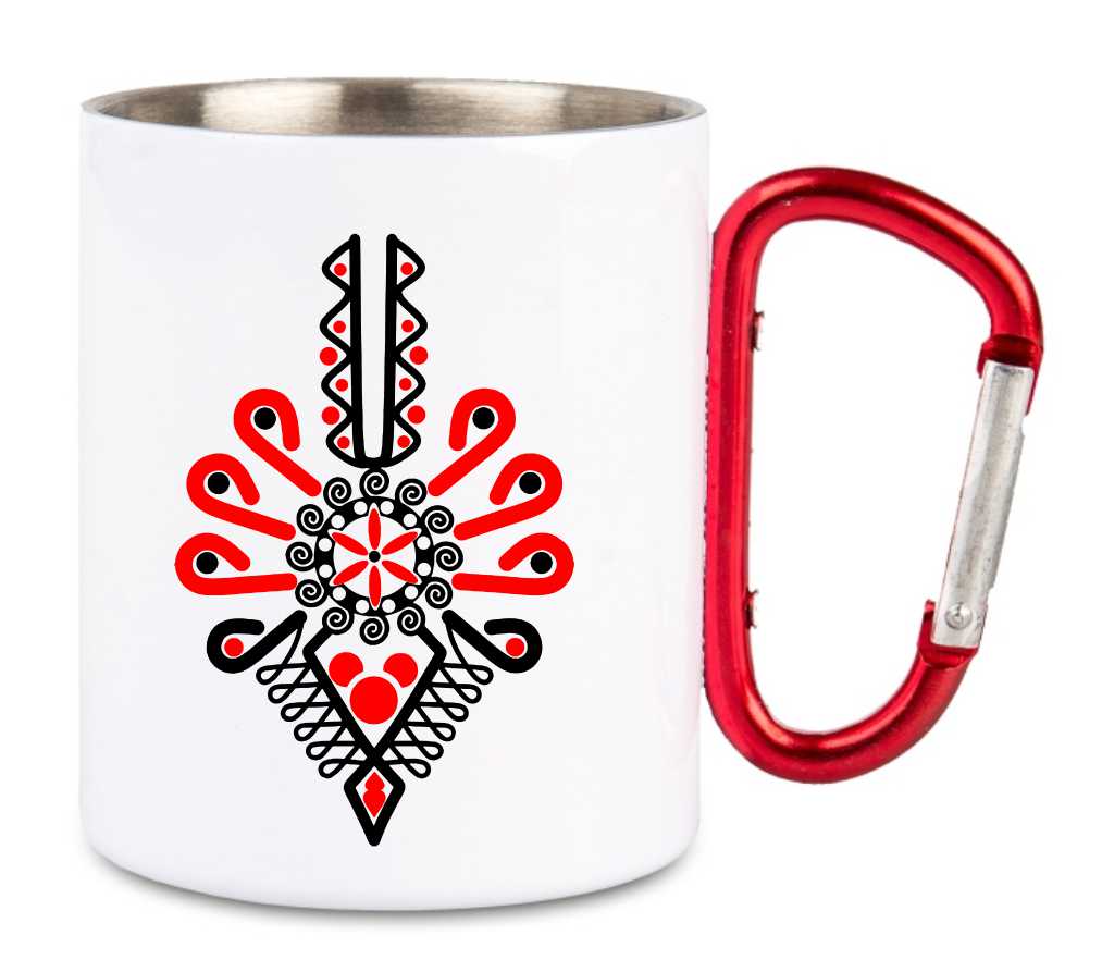 Kubek Z karabińczykiem stalowy motyw góralski – wybierz swoją grafikę!