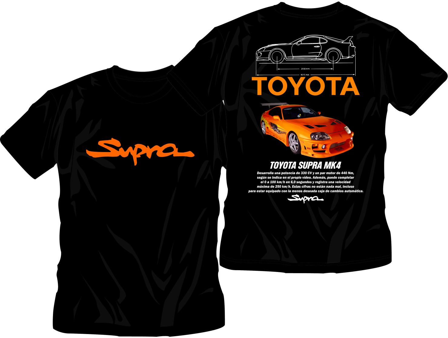 Ikona Tuningu i Szybkości - Koszulka Toyota Supra MK4