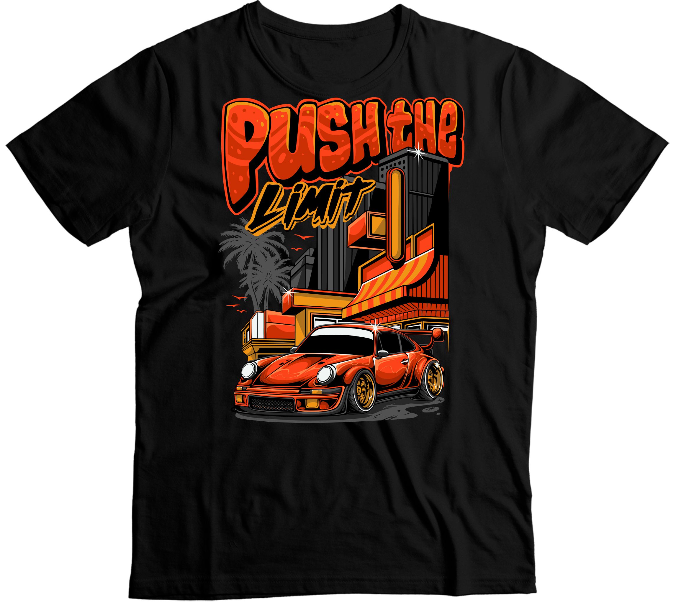 Push The Limit - Koszulka dla Fanów Mocy i Szybkości