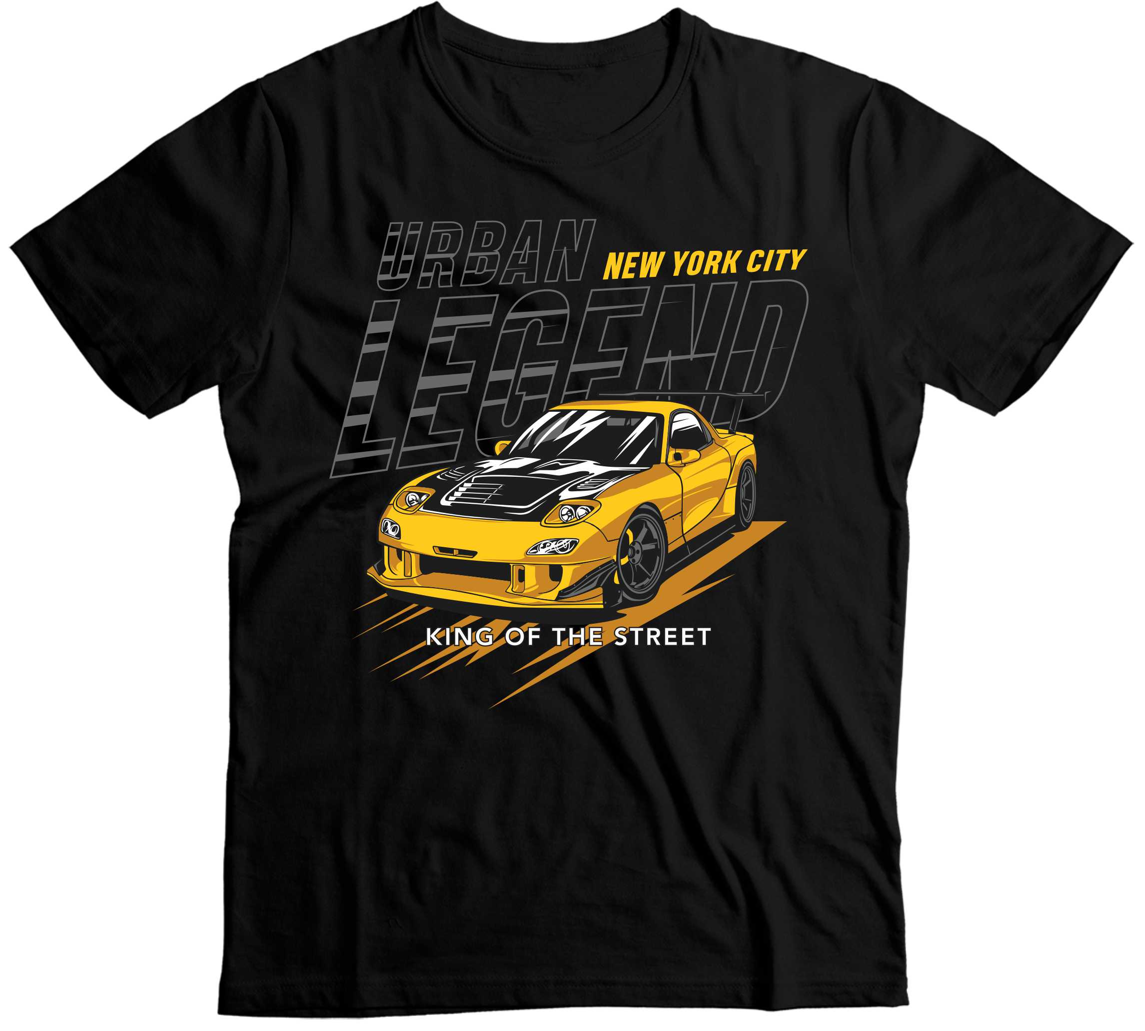 Urban Legend - Mazda RX-7 - Król Nowojorskich Ulic na Twojej Koszulce
