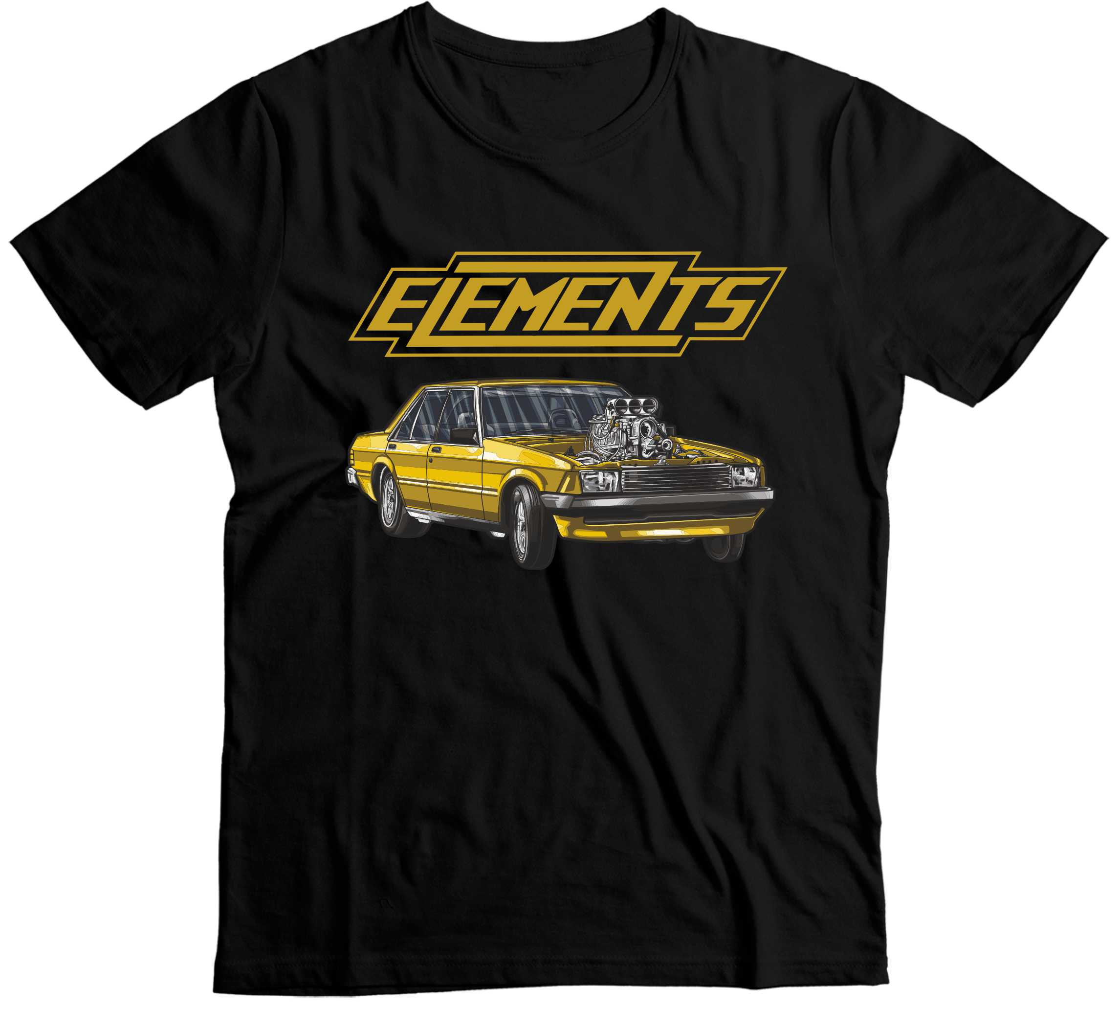 Elements - Ford Falcon - Australijska Moc na Twoim T-shircie