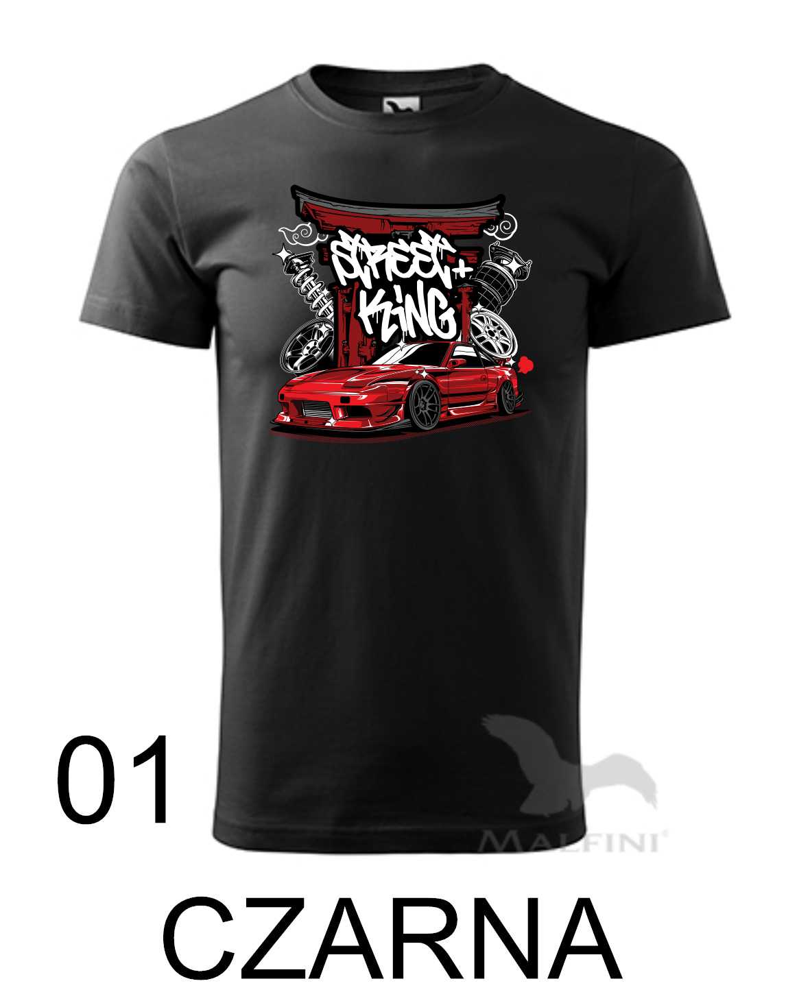 Street King - Nissan Silvia S13 - Koszulka Króla Driftu JDM