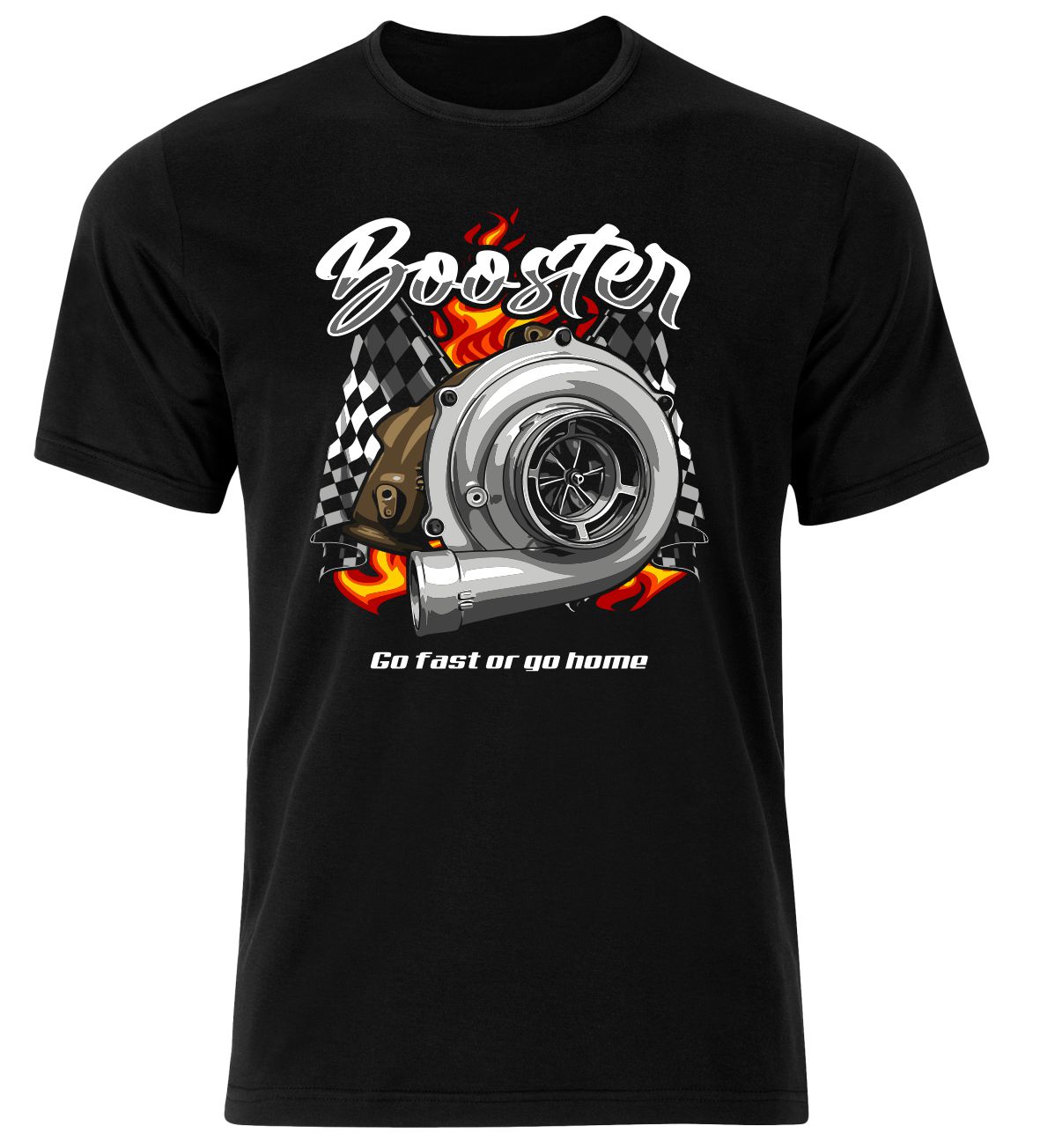 Booster - Go Fast Or Go Home - Koszulka dla Fana Doładowania