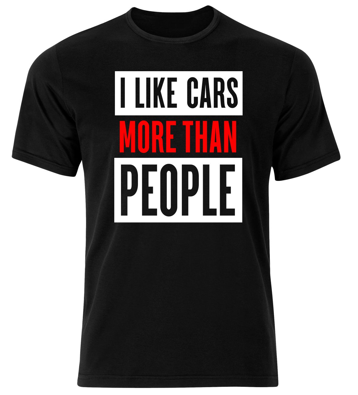 I Like Cars More Than People - Koszulka dla Prawdziwego Fana Motoryzacji