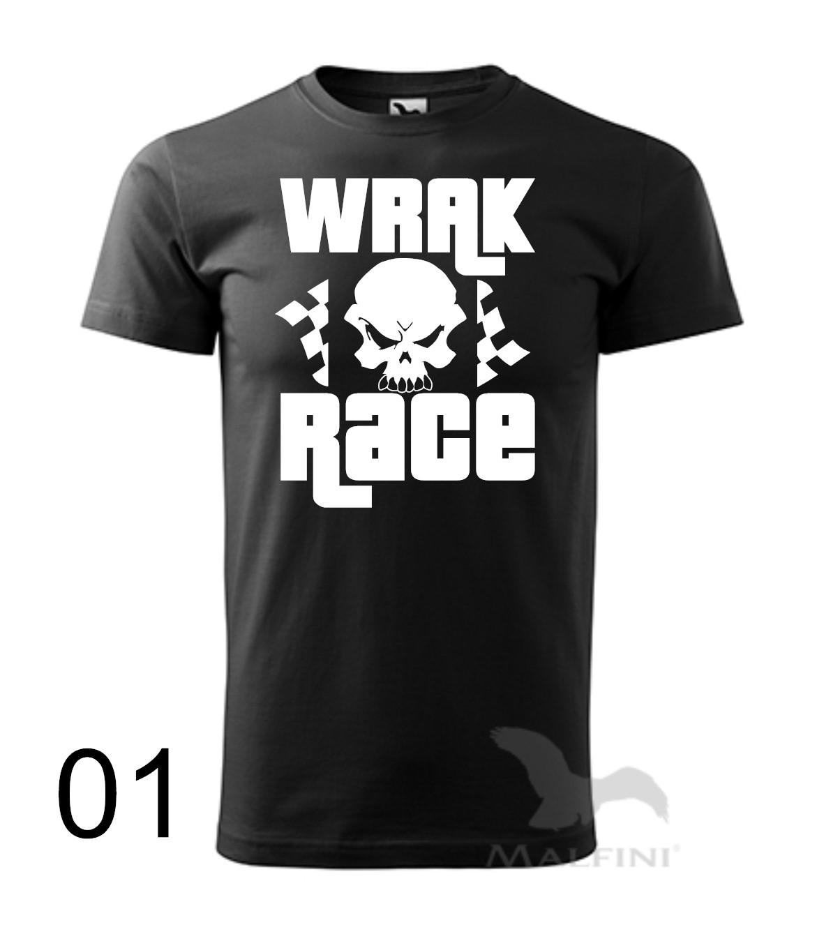 Wrak Race - Czaszka i Flagi - Koszulka dla Fanów Ekstremalnej Demolki