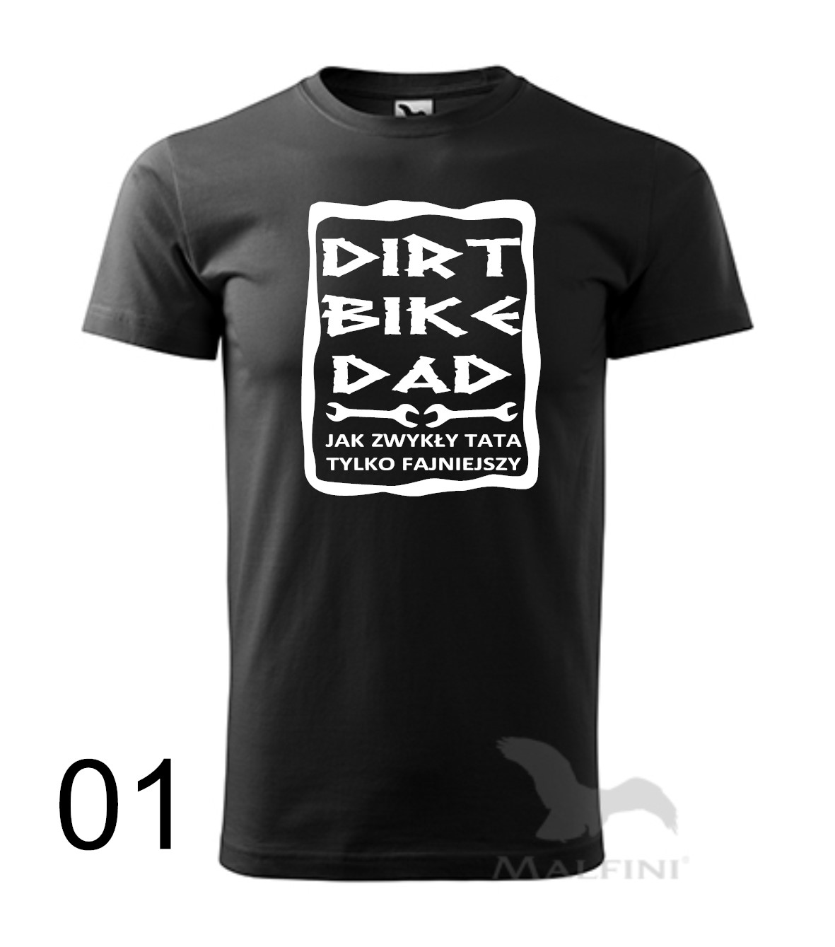 Koszulka "Dirt Bike Dad - Jak Zwykły Tata, Tylko Fajniejszy" - Idealna dla Taty Motocrossowca!