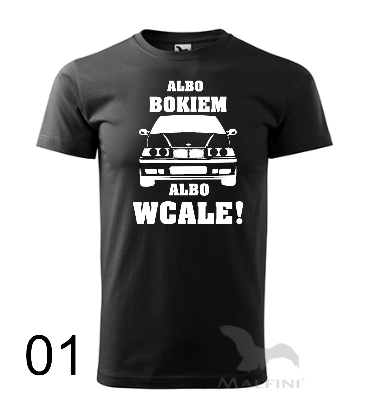 Koszulka BMW E36 "Albo Bokiem, Albo Wcale!" - Dla Fana Driftingu!